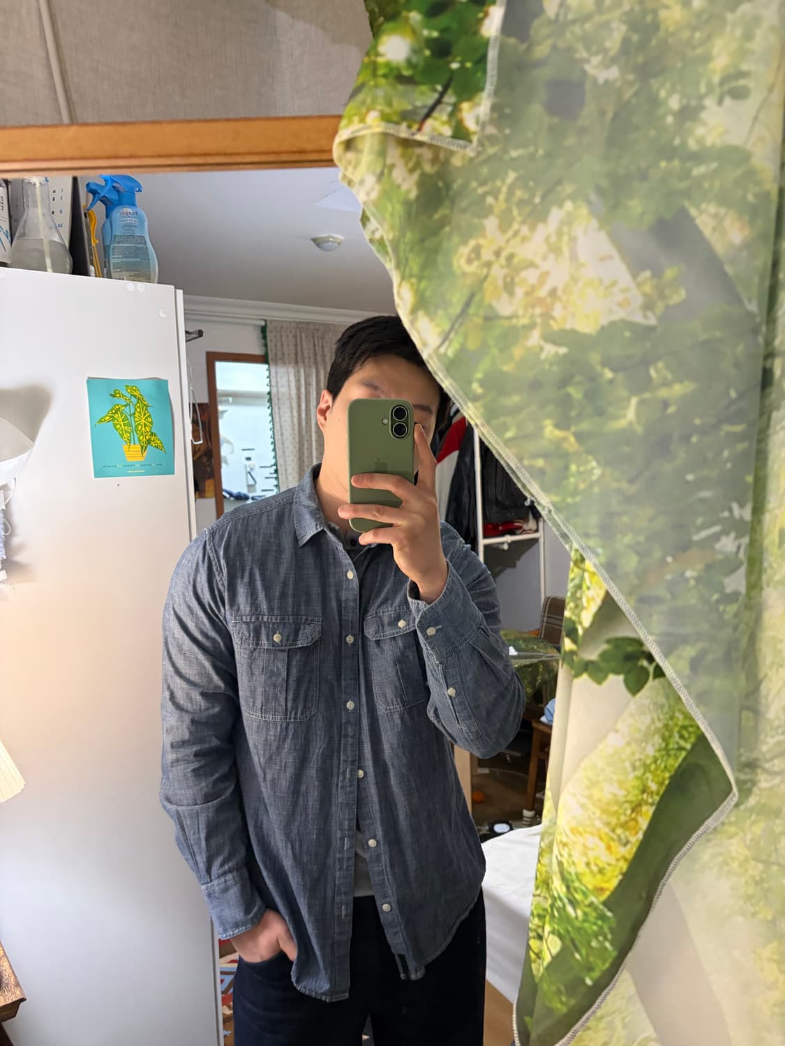 L) 타미힐피거 샴브레이 셔츠 상품이미지2