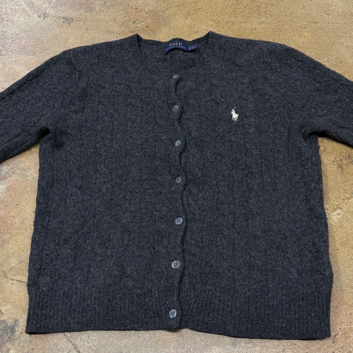 폴로 랄프로렌 딥 그레이 니트 가디건 상품이미지3