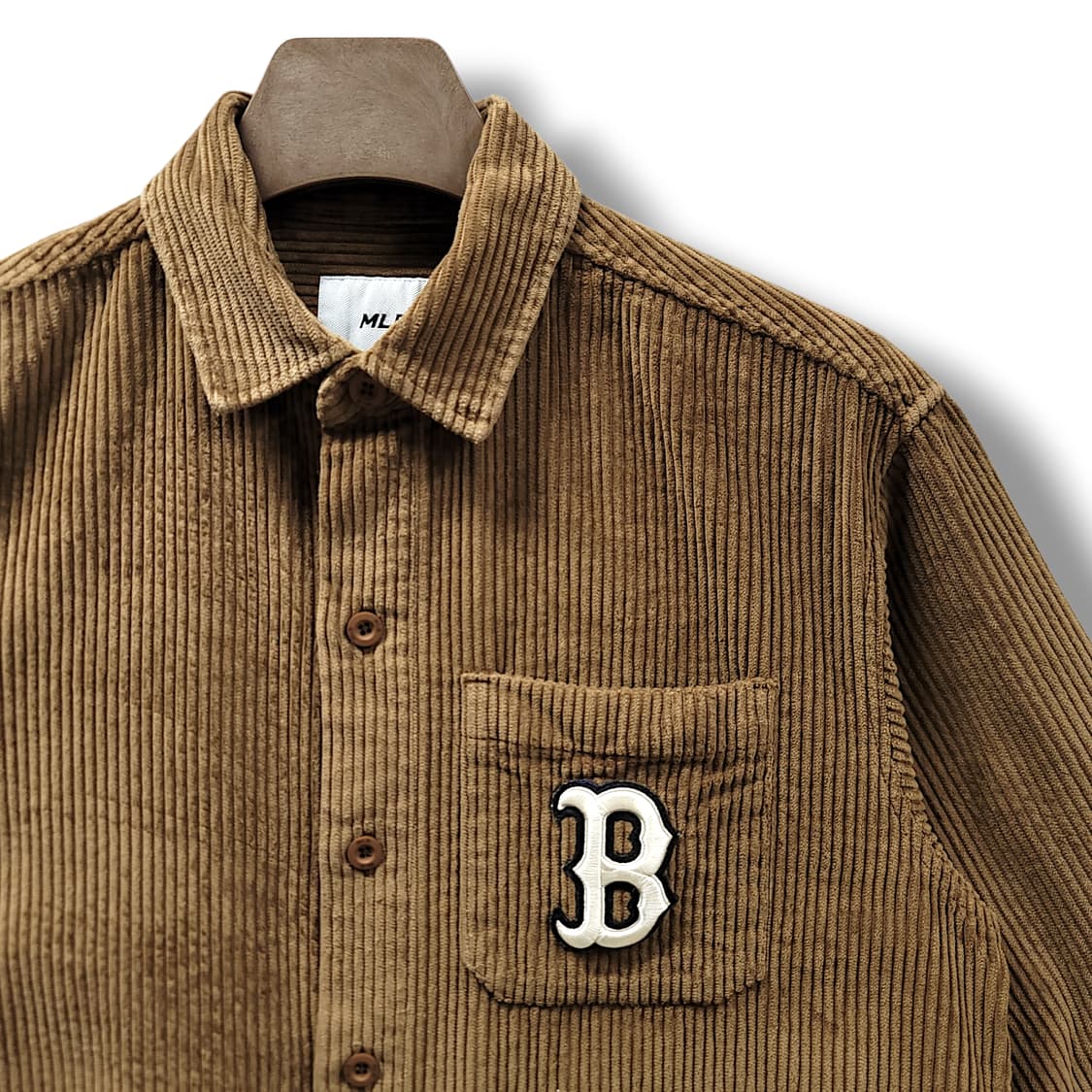 [M] MLB 브라운 보스턴 레드삭스 코듀로이 자켓형 셔츠 상품이미지4