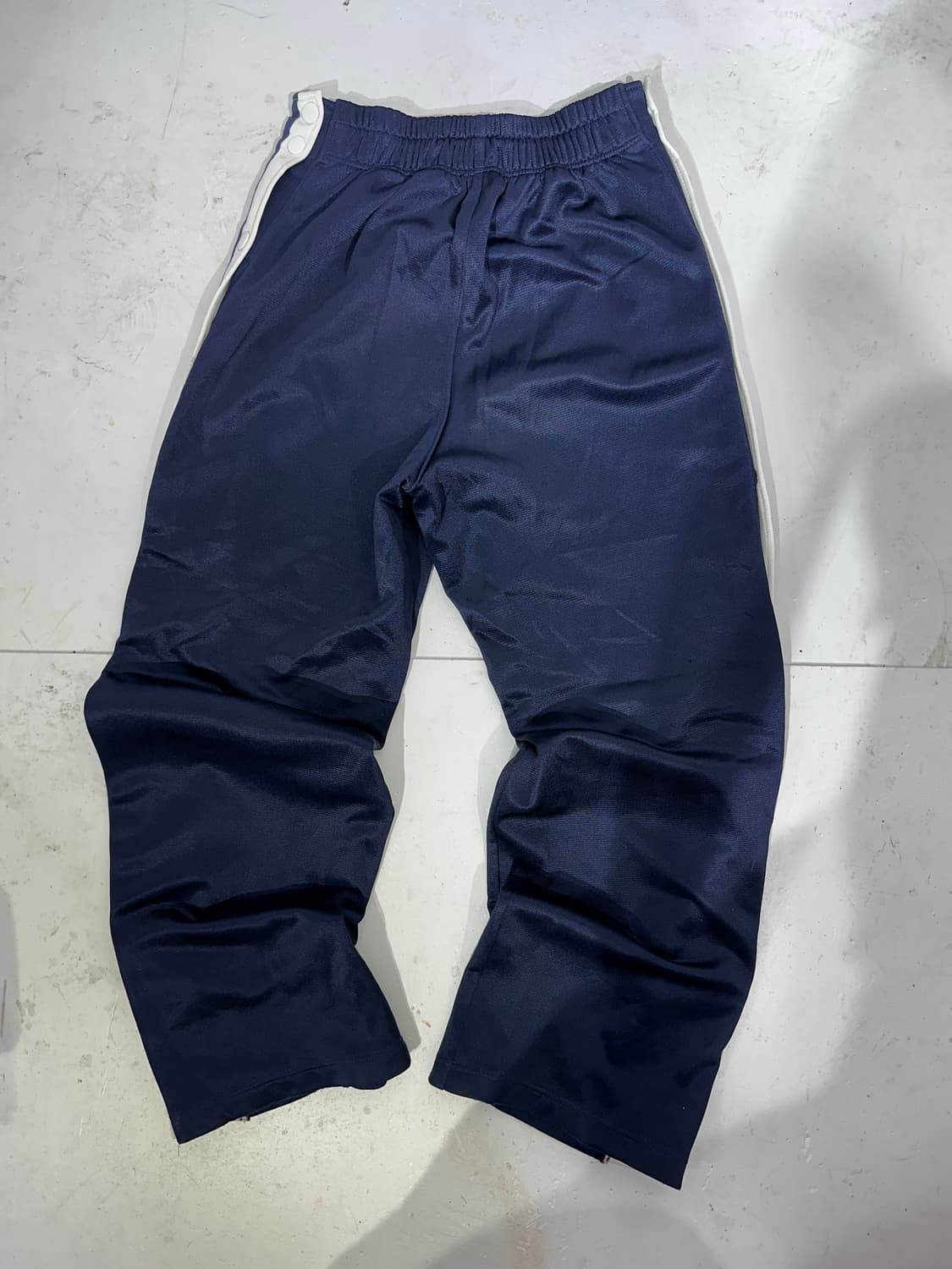 챔피온 네이비 와이드 레드 화이트 사이드 라인 팬츠 S 상품이미지5