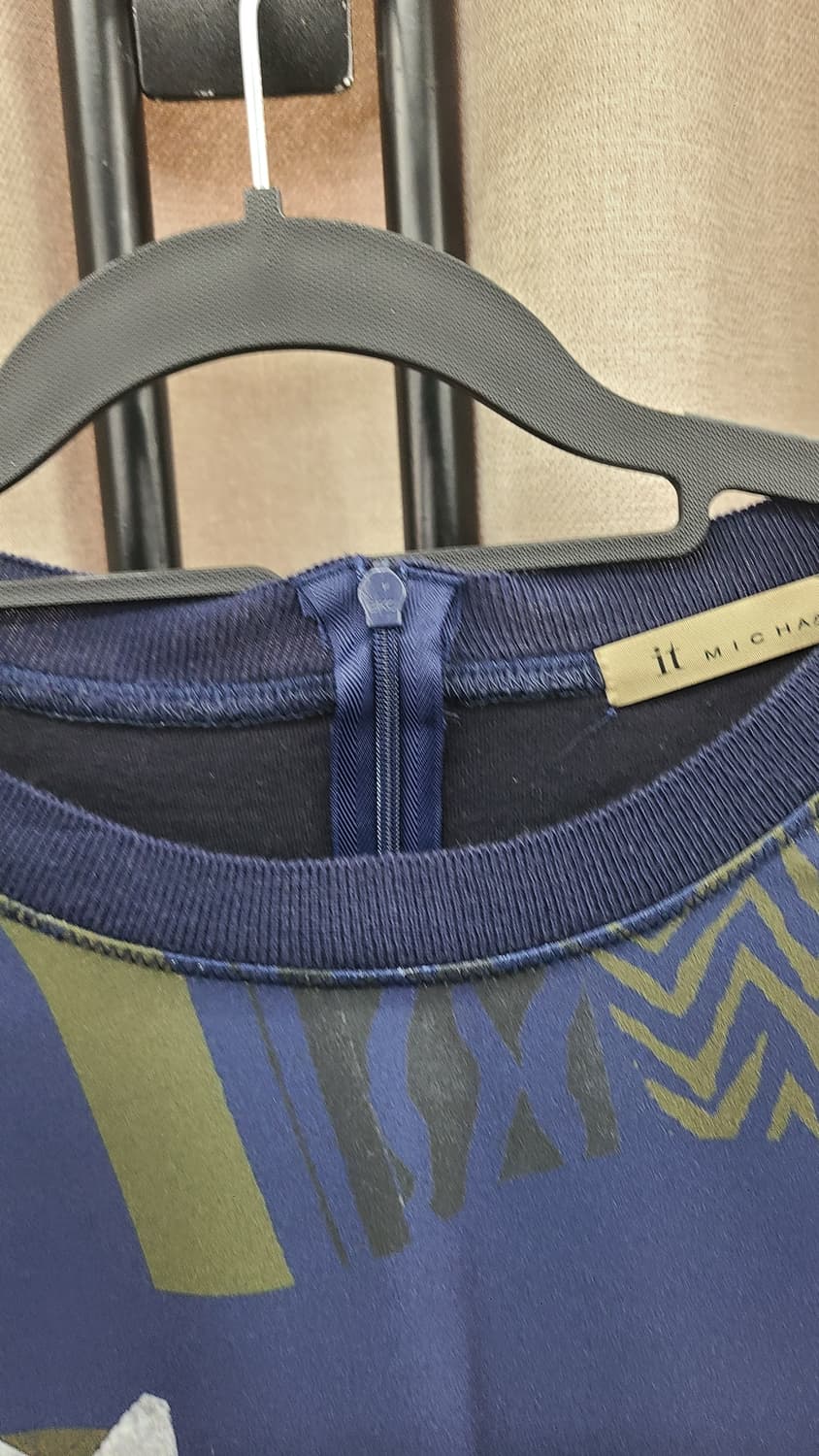 it michaa패턴 긴팔 티셔츠 네이비 상품이미지9