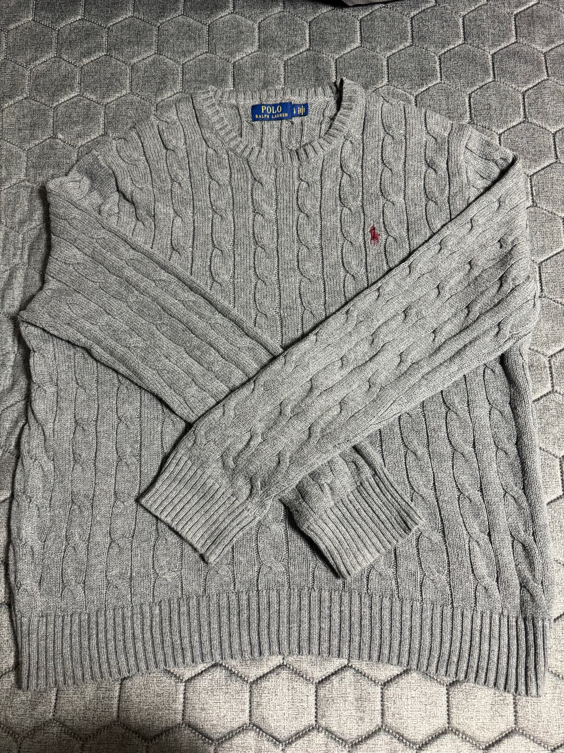 폴로 케이블 꽈배기 니트 상품이미지1