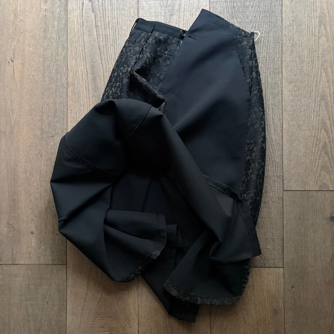 Floral Lace Docking Pleats Skirt 상품이미지5