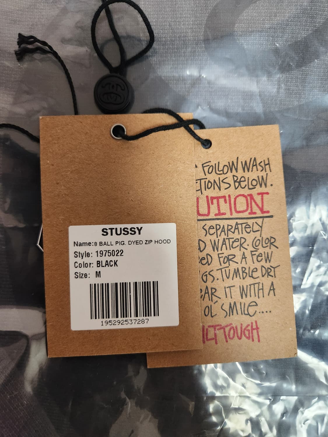 스투시 피그먼트 8볼 후드집업 M 상품이미지9