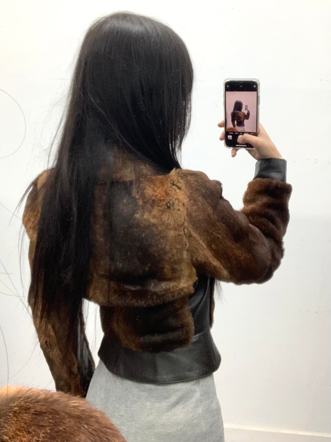 Armani callezioni 스터닝 래빗 퍼자켓 상품이미지3