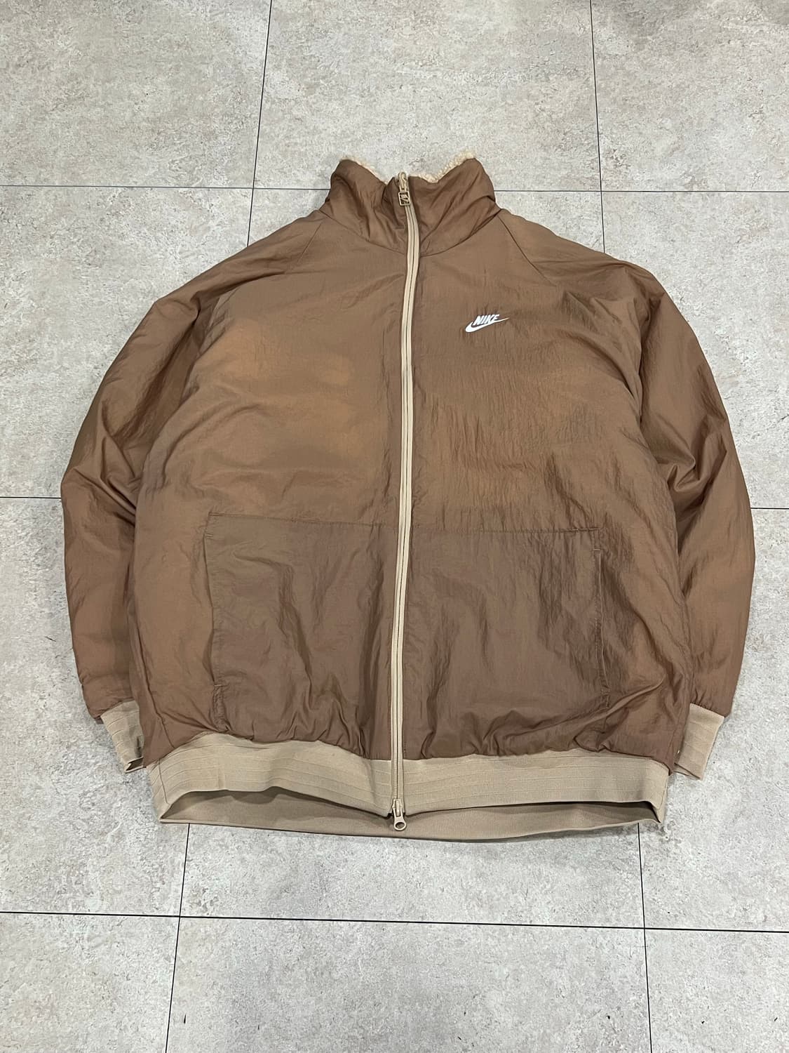 (3XL) 나이키 리버시블 빅 스우시 풀 집 자켓 헴프 화이트 상품이미지7