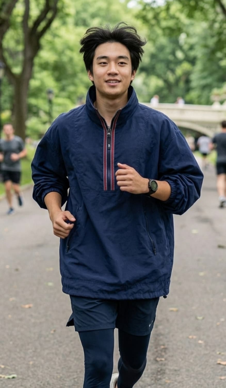 [XL] Lightning Bolt 빈티지 아노락 하프집업 (네이비) 상품이미지1