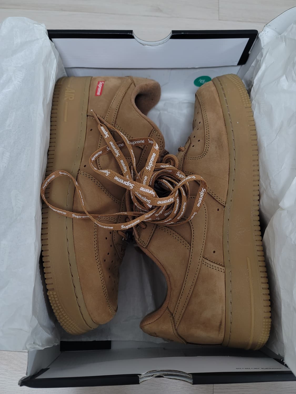 [275] <민트급> 나이키x슈프림 된장 에어포스 #270280 상품이미지7