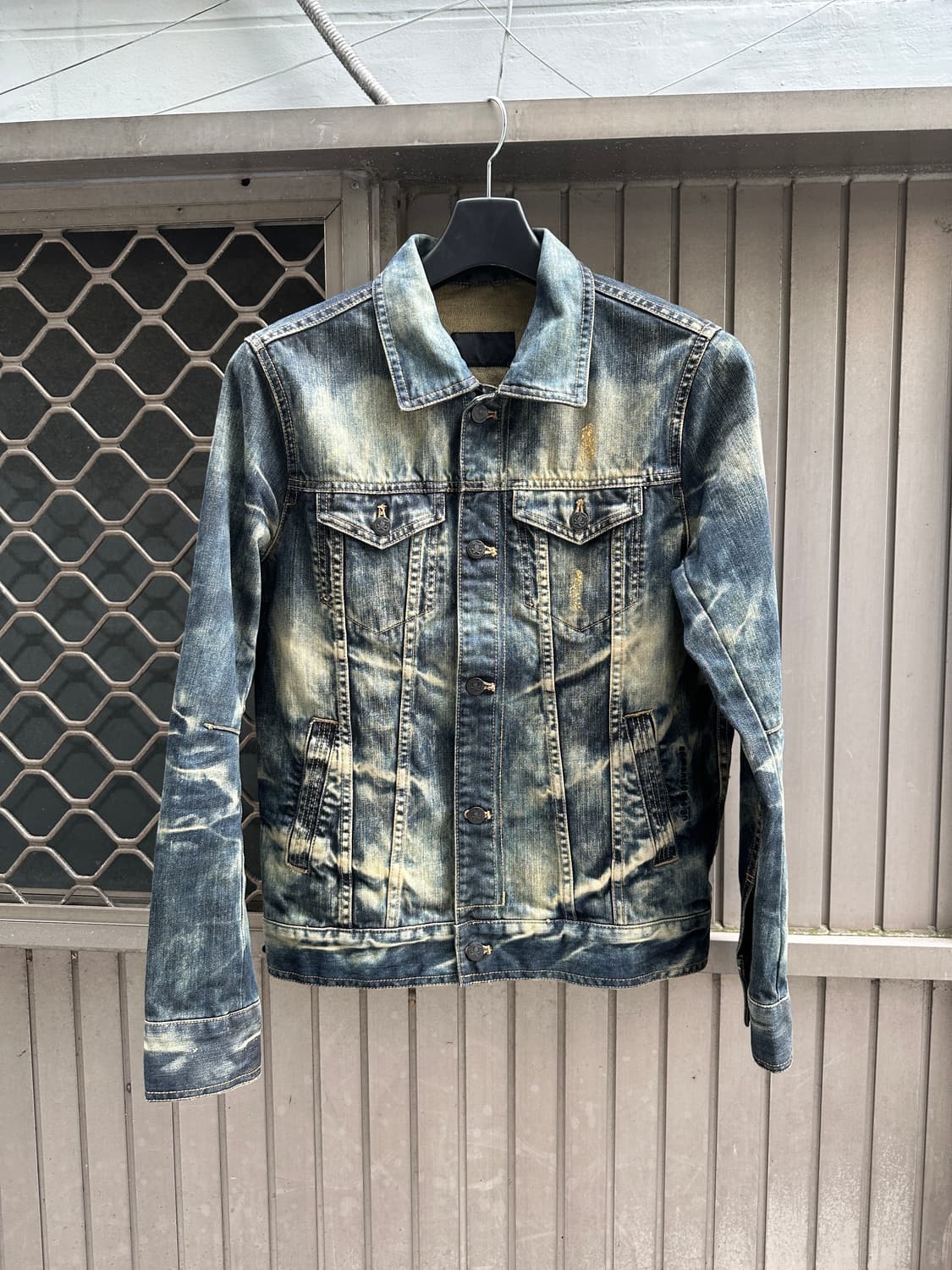ROEN X Semantic design 스와로브스키 스컬 데님 자켓 상품이미지6