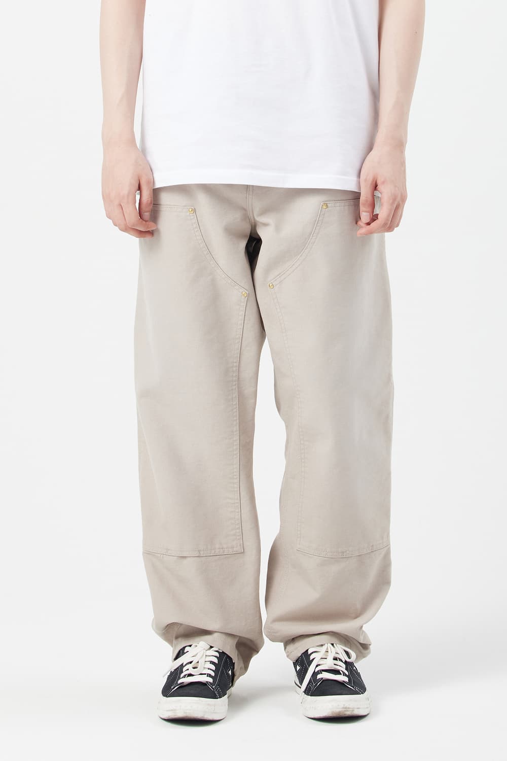 칼하트 wip 더블니 더스키 베이지 스톤 캔버스 상품이미지2