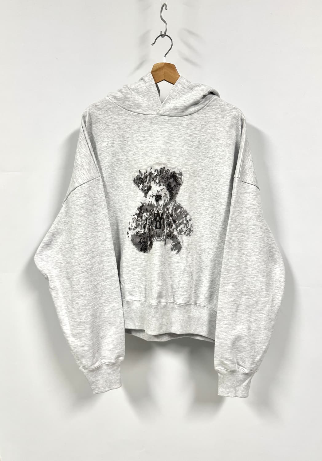 WE11DONE 웰던 테디베어 프린팅 오버핏 후드 스웻셔츠 L 상품이미지2