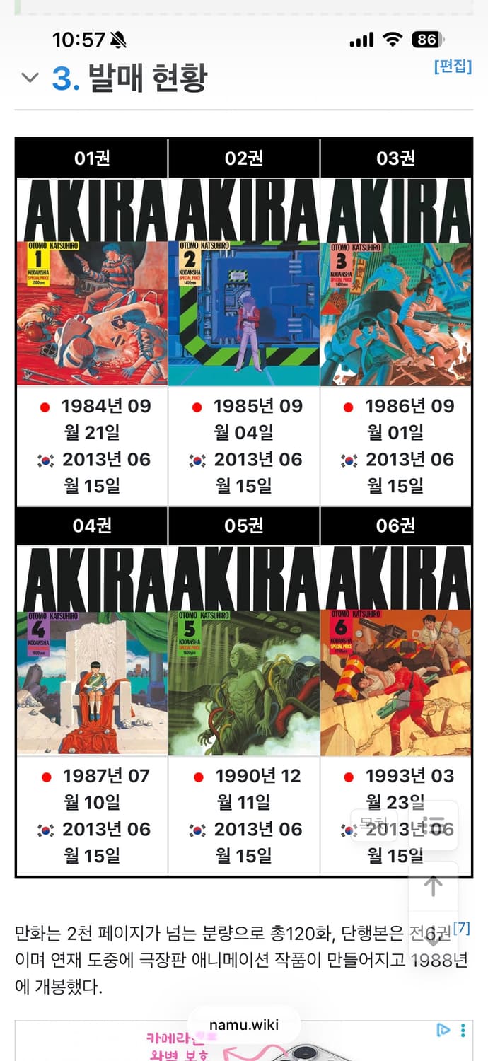 영화 아키라(AKIRA) 오리지널 리프린팅 포스터 액자 상품이미지5