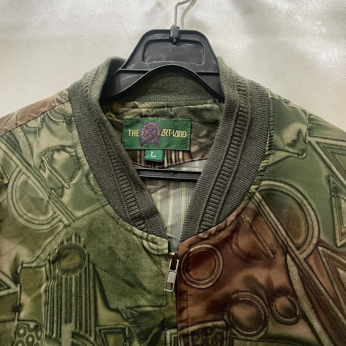 The LRT-LAND 패턴 블루종 자켓 상품이미지3