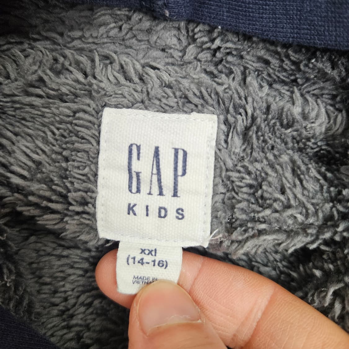 GAP 보아 후드 집업 XXL 14-16 상품이미지5