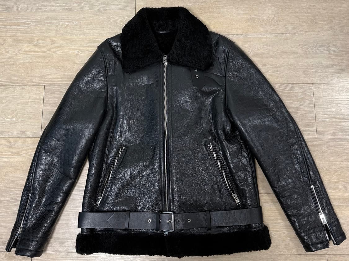 올세인츠 리얼레더 무스탕 XL 상품이미지1