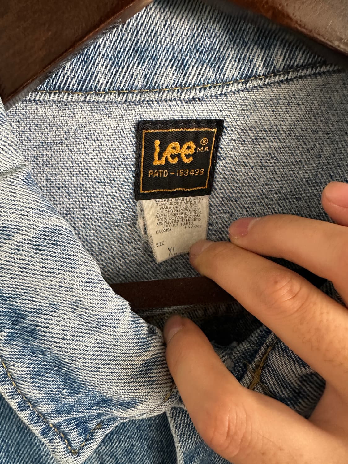 90s Lee 데님 클래식 트러커 자켓 상품이미지4