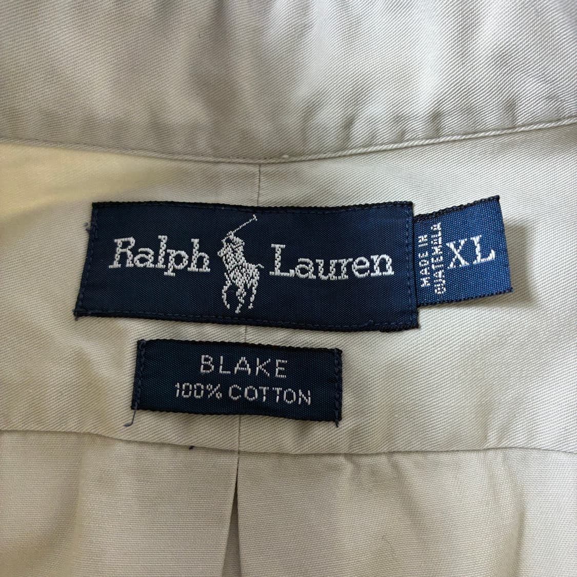 Polo  폴로 랄프로렌 자수 코튼 베이지 반팔 셔츠 상품이미지3