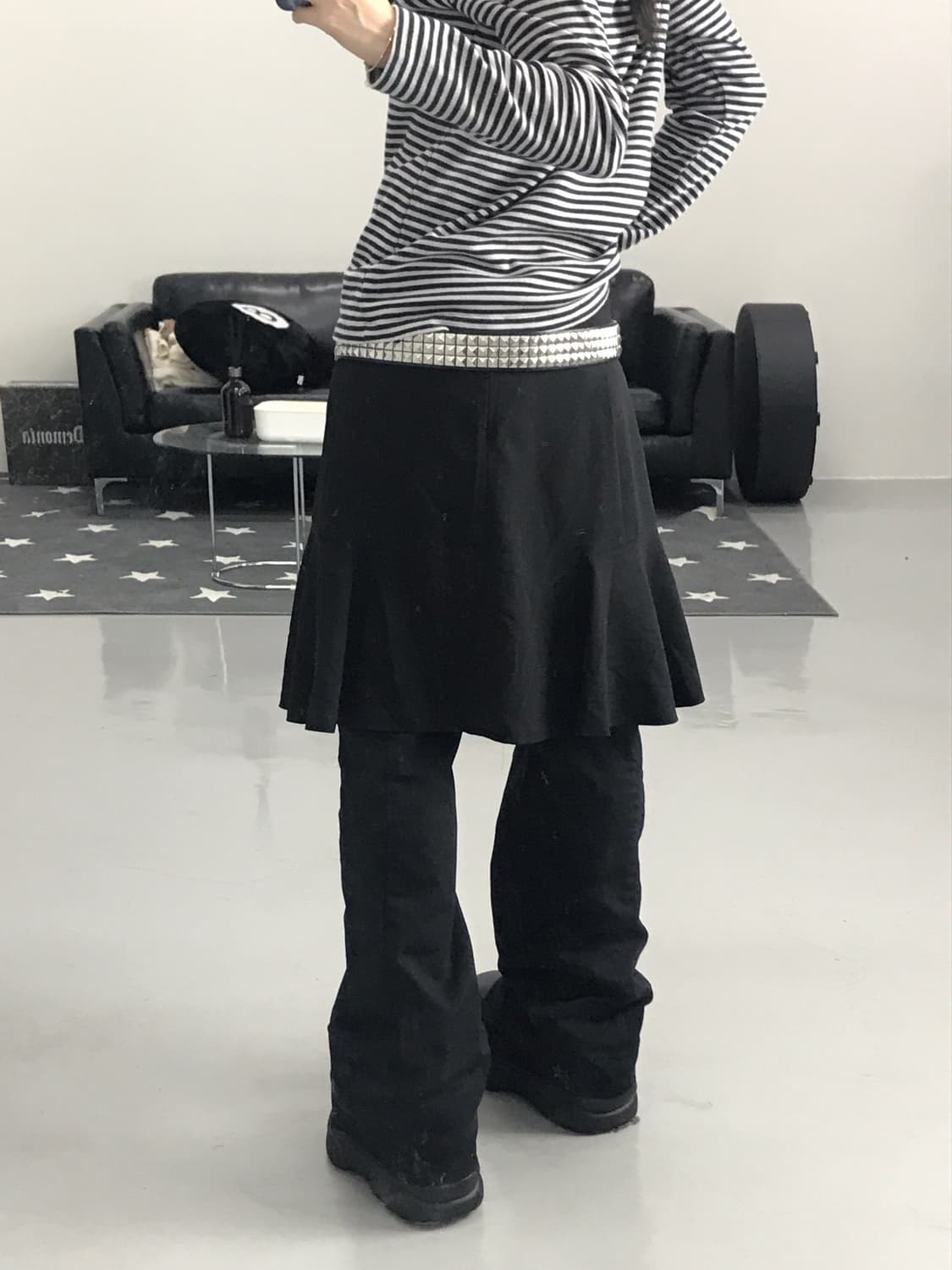 Dkny Black flared skirt 상품이미지4