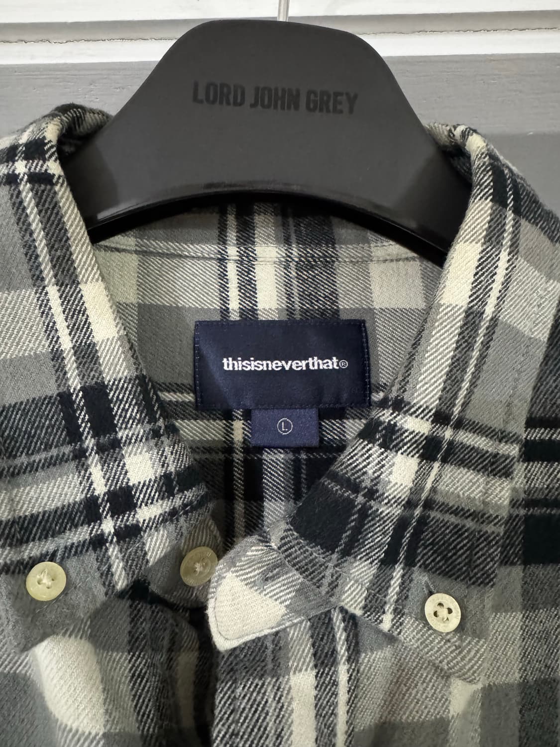 디스이즈네버댓 플란넬 체크셔츠 L 상품이미지3