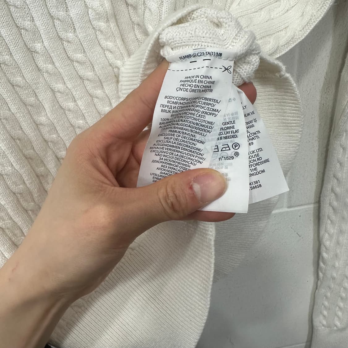 폴로 랄포르렌 꽈배기 가디건 상품이미지4