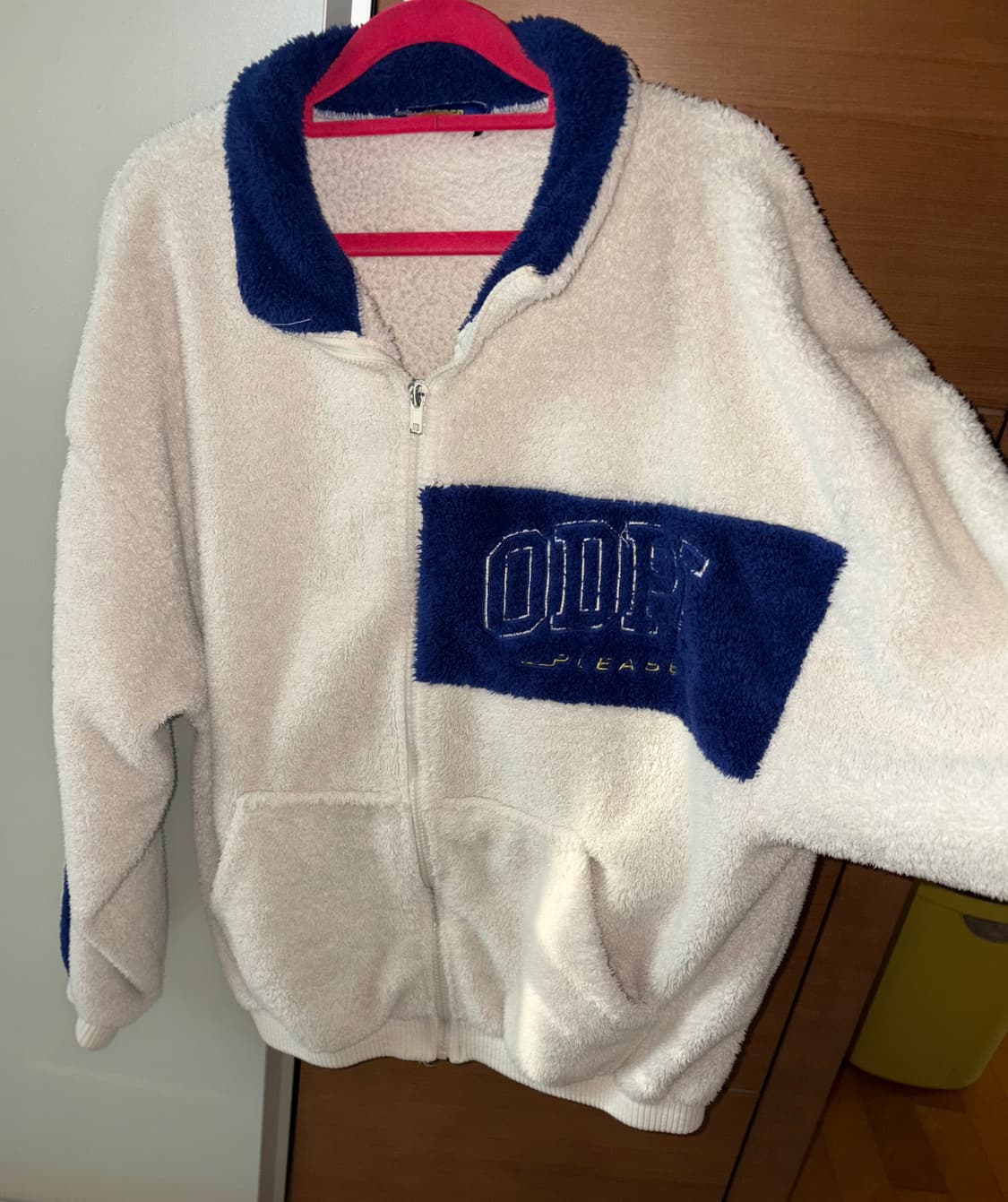 order archive 오더아카이브 오버핏 후리스 집업 자켓 오트밀 상품이미지2