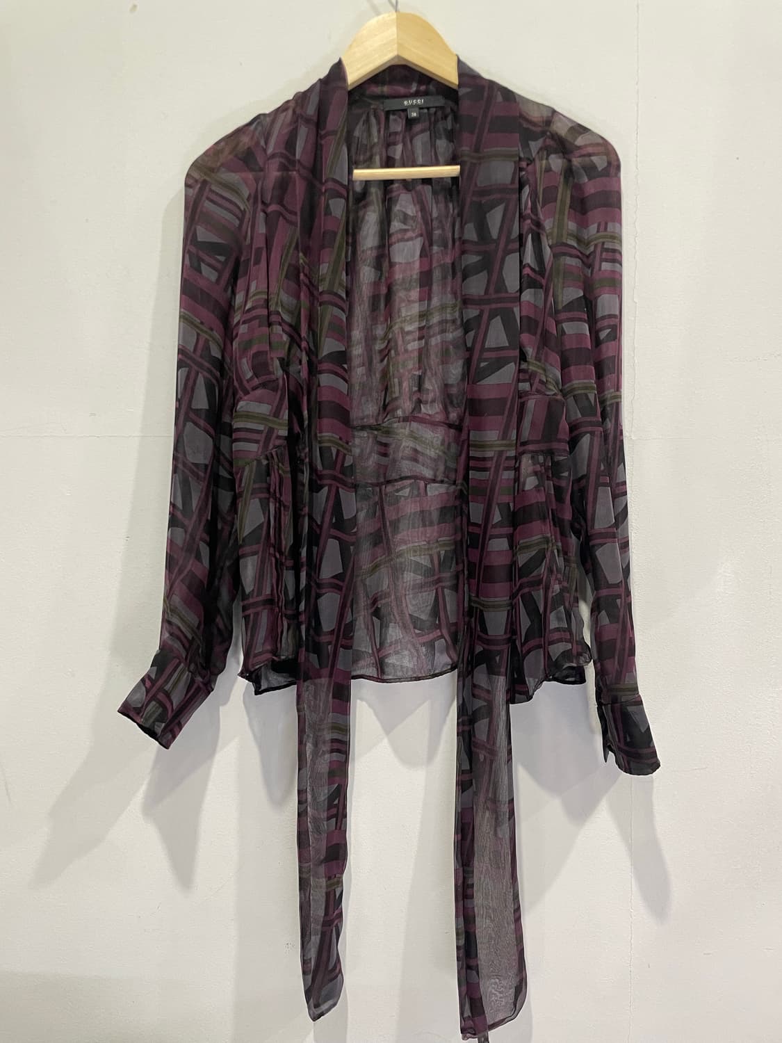 구찌 여성 실크 블라우스 38사이즈 정품 상품이미지1