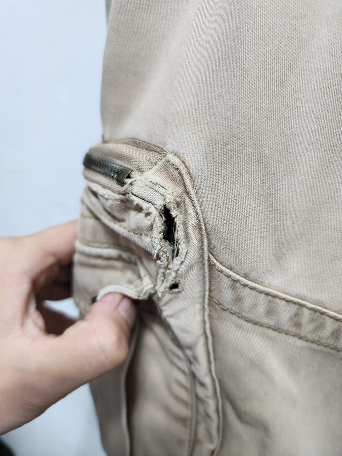 폴햄 헤비코튼 어메카지 카고바지 상품이미지3