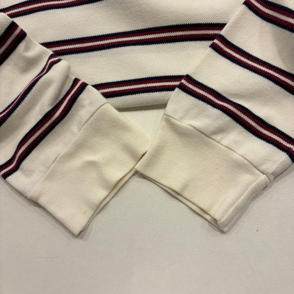 [XL] 폴로 랄프로렌 스트라이프 긴팔 폴로티  화이트 B344 상품이미지7