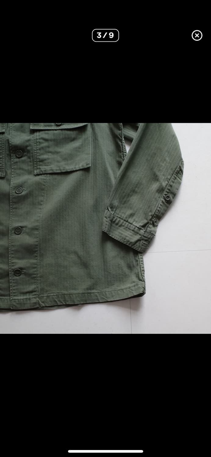 [L] 70s 네덜란드군 HBT 유틸리티 셔츠 상품이미지3