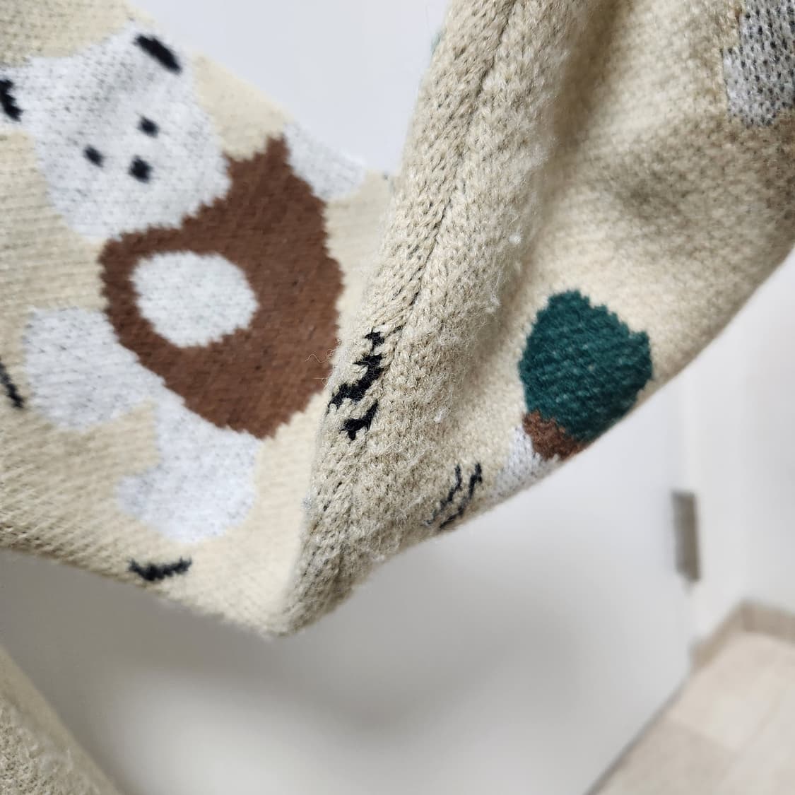 곰돌이 베이지 가디건 상품이미지4