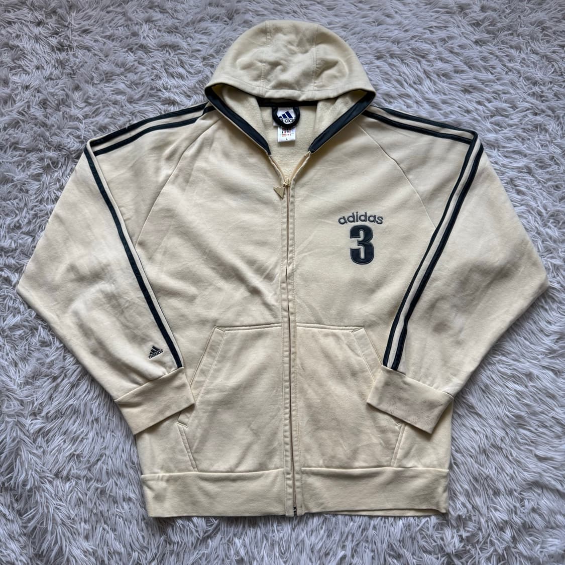ADIDAS 일본빈티지 기모 후드집업 아디다스 노드후드집업 XL 105 상품이미지2