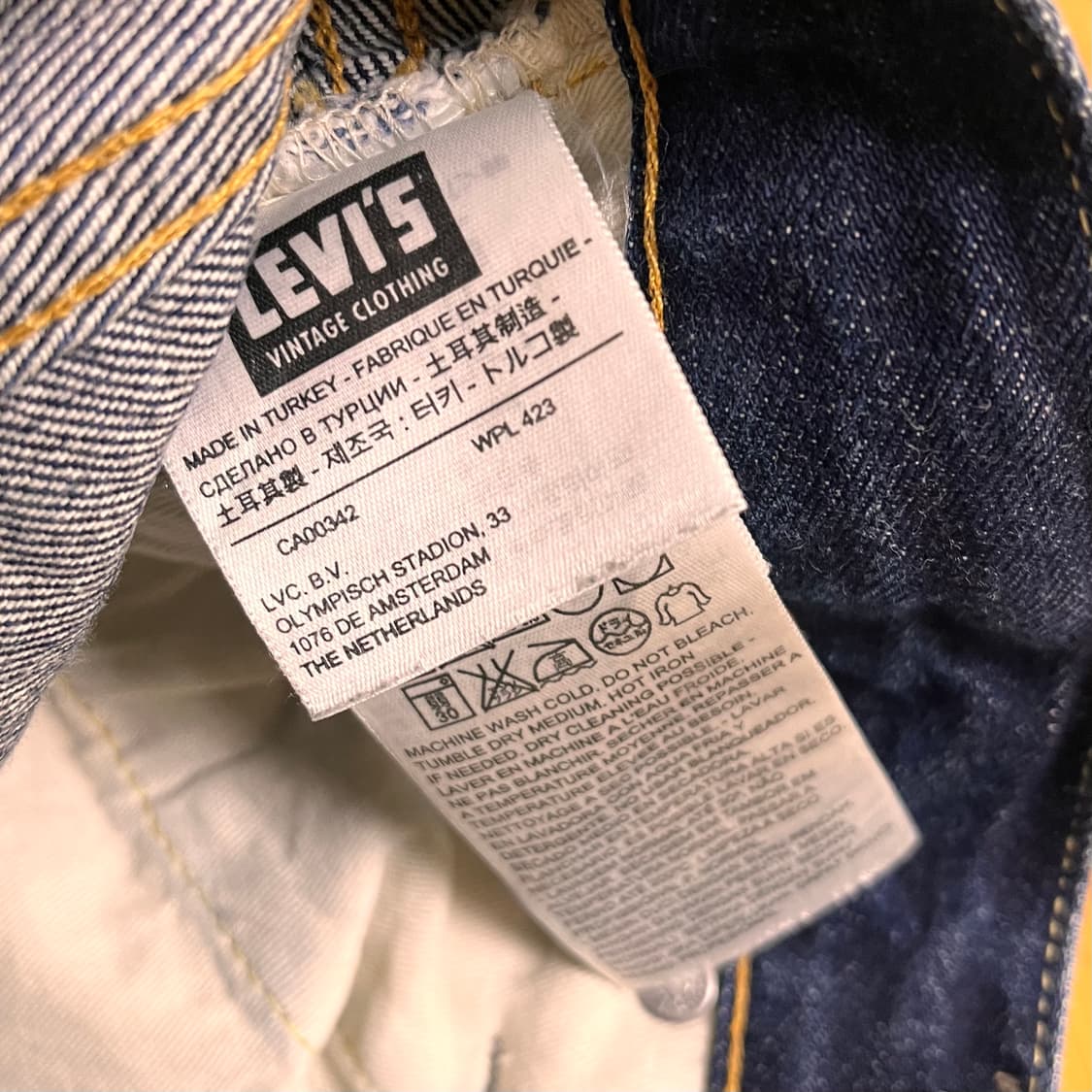 리바이스 501Z XX 빅E 데님팬츠 W28 L32 상품이미지5