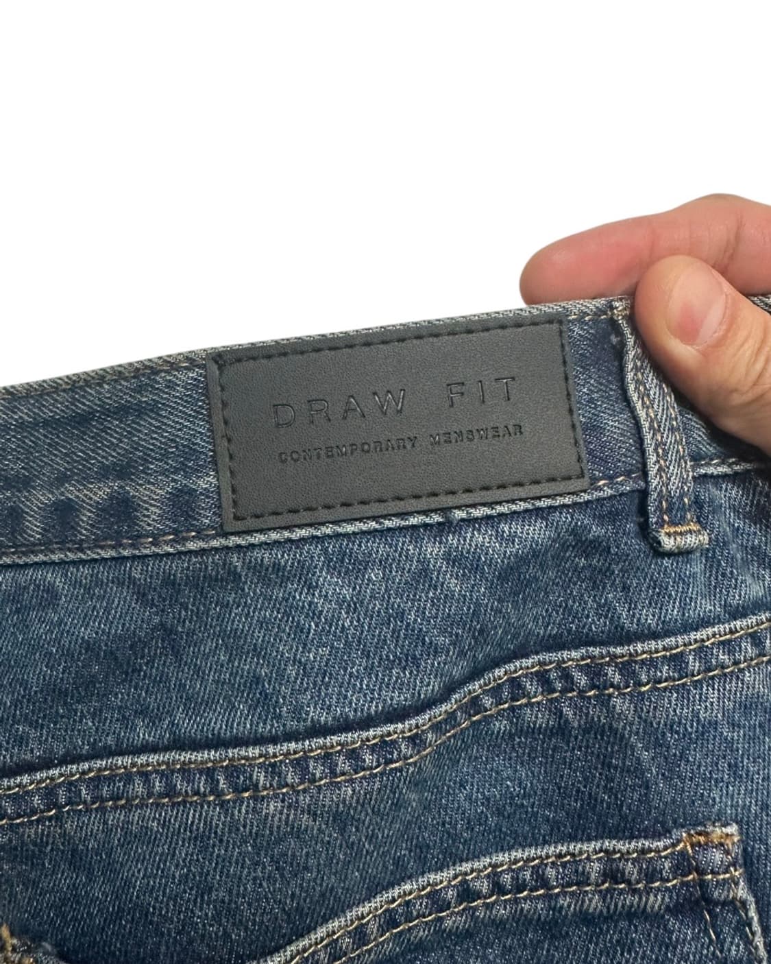 드로우핏(DRAW FIT) 레귤러핏 워싱 데님팬츠 XL size 상품이미지5