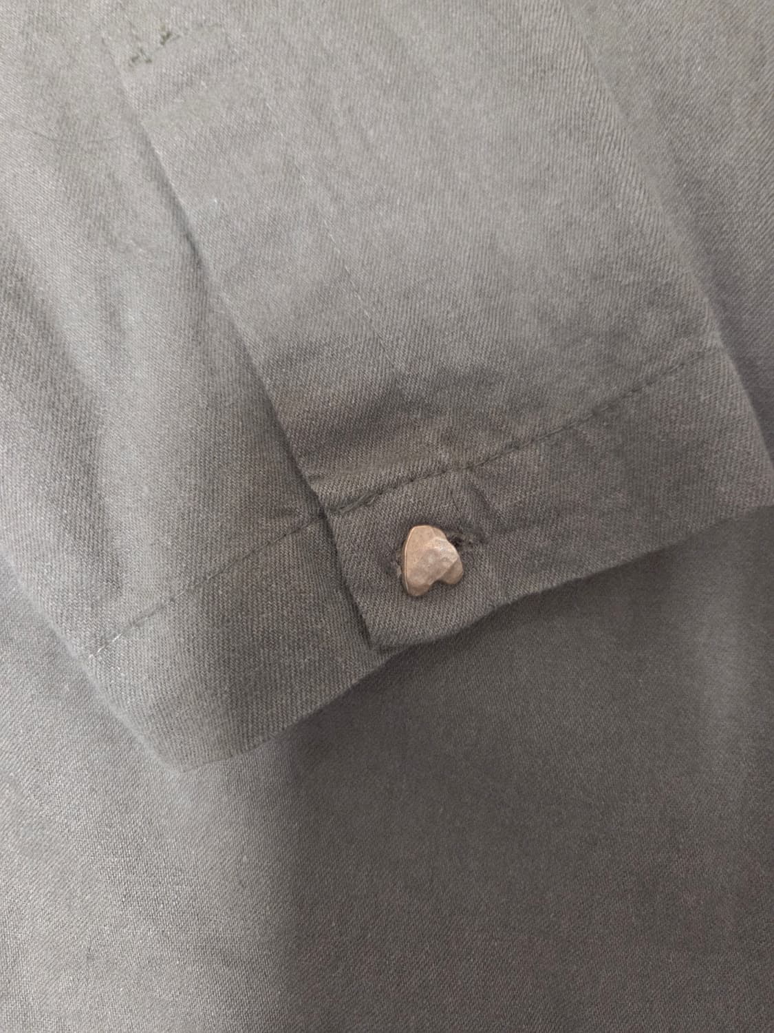 [COLLECTION LINE] 밀리터리 빈티지 로고 풀오버 셔츠 카키 상품이미지8