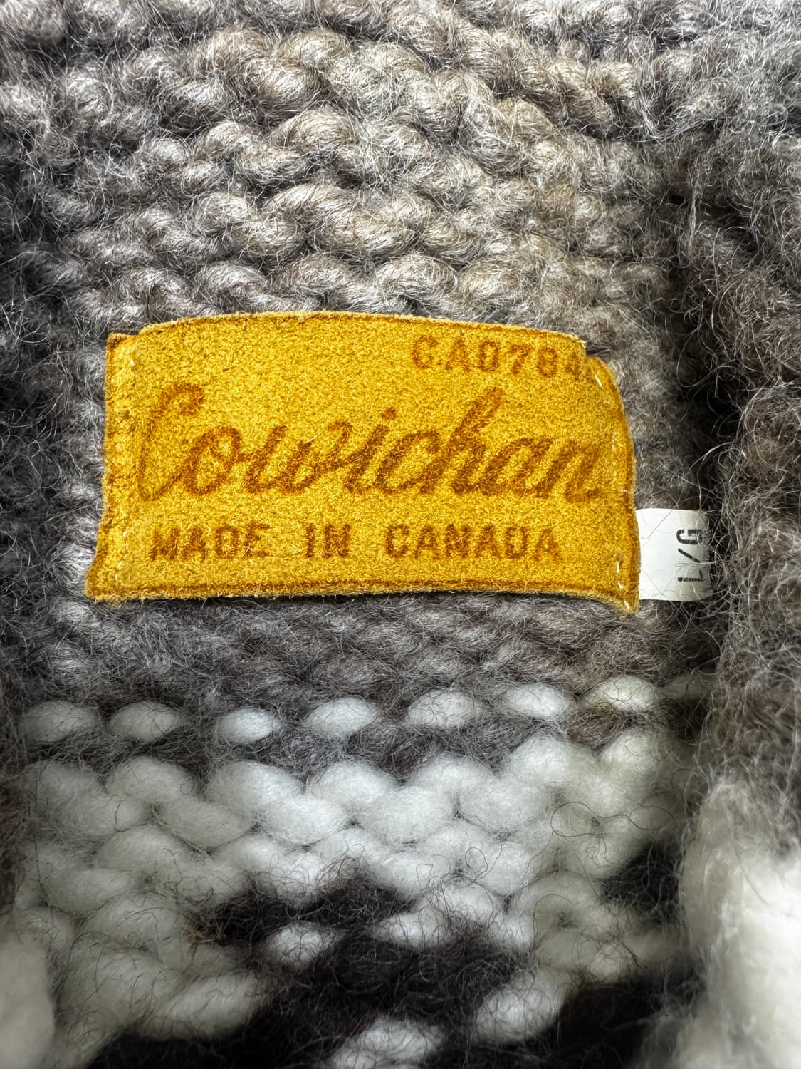 [L] 빈티지 헤비울 캐나다 코위찬 상품이미지6