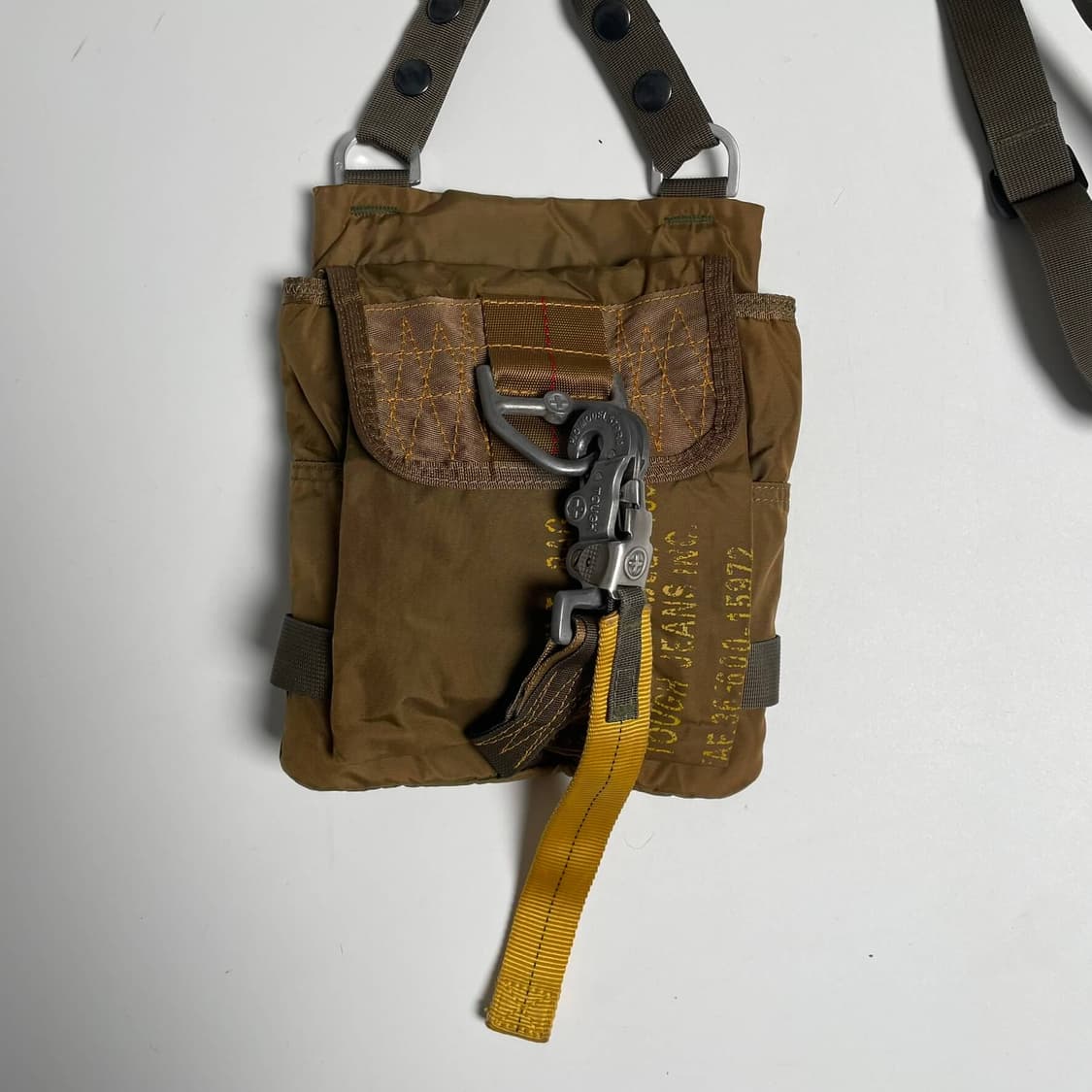 Tough jeansmith 엘로우 나일론 백 상품이미지2