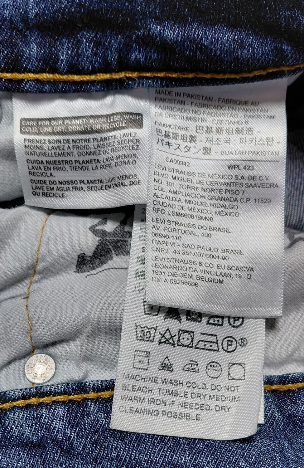리바이스 502 테이퍼드핏 중청 데님 (30x32) 상품이미지5