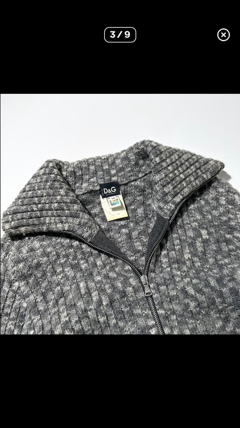 돌체앤가바나 투웨이 니트집업 가디건 상품이미지6