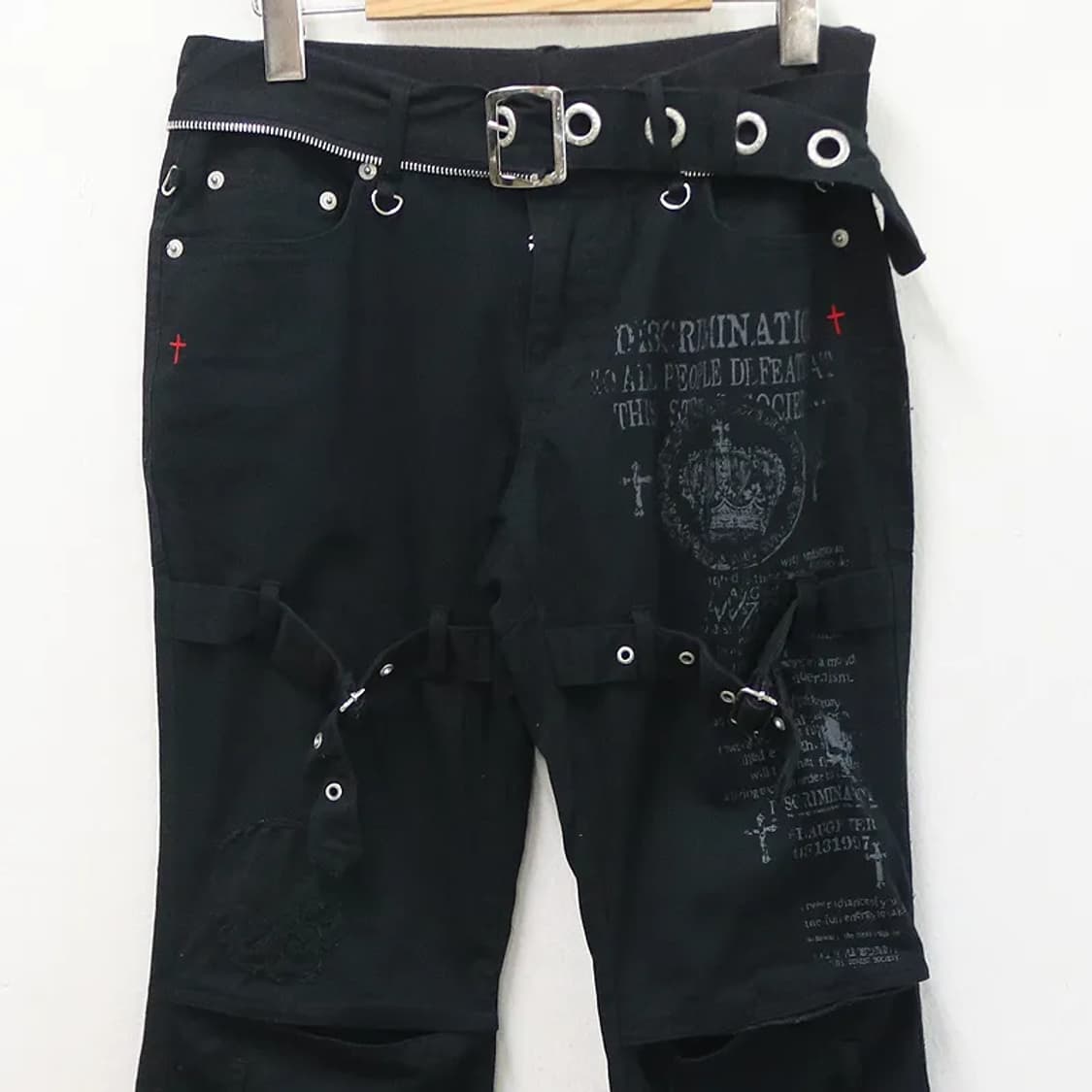 매드펑크 고스펑크 본디지 버클 팬츠 65150 상품이미지3
