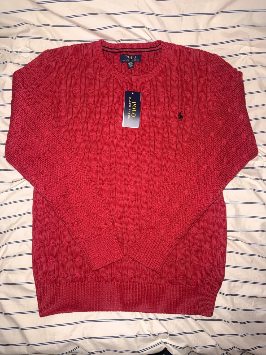 폴로 랄프로렌 꽈배기 니트 보이즈 XL 상품이미지1