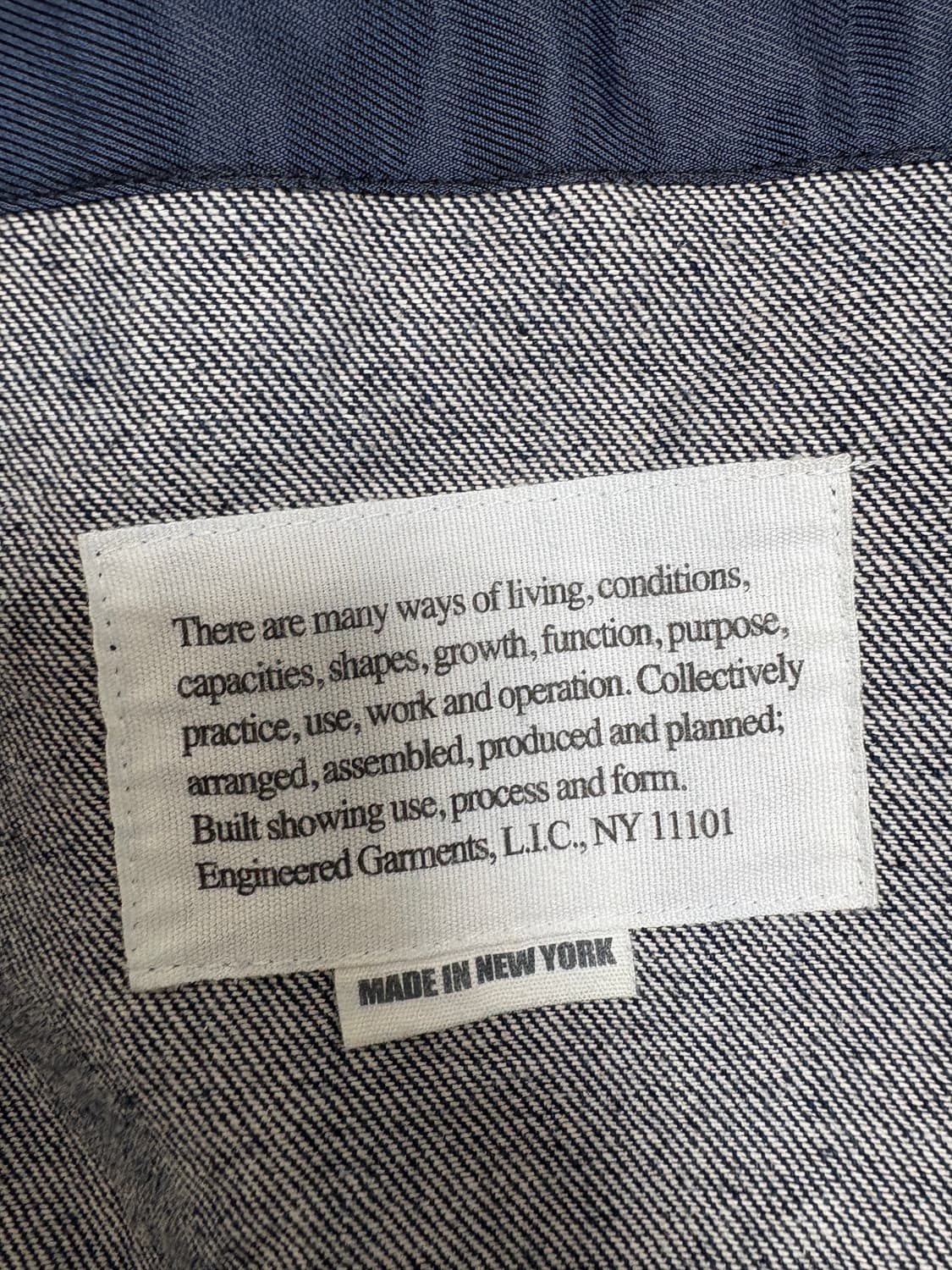 엔지니어드 가먼츠 12온스 데님 가디건(105 상당) 상품이미지3