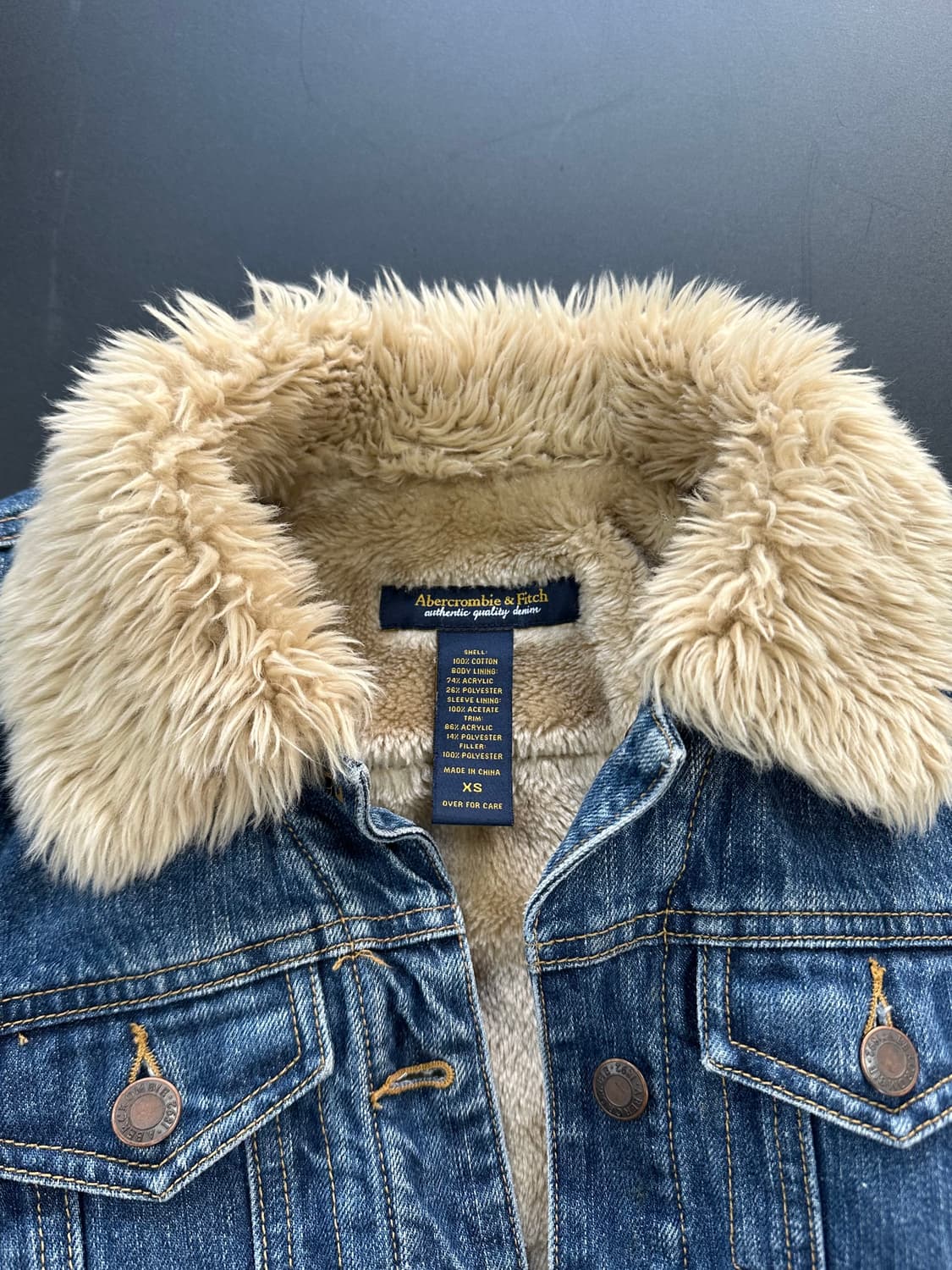 아베크롬비 양털 퍼 데님자켓 상품이미지7