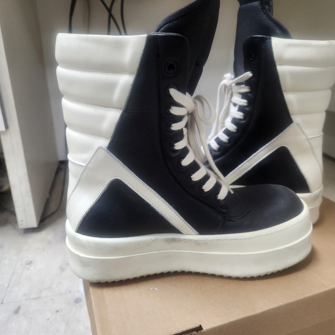 릭오웬스 지오바스켓 메가범퍼 롱 하이탑 40 상품이미지2