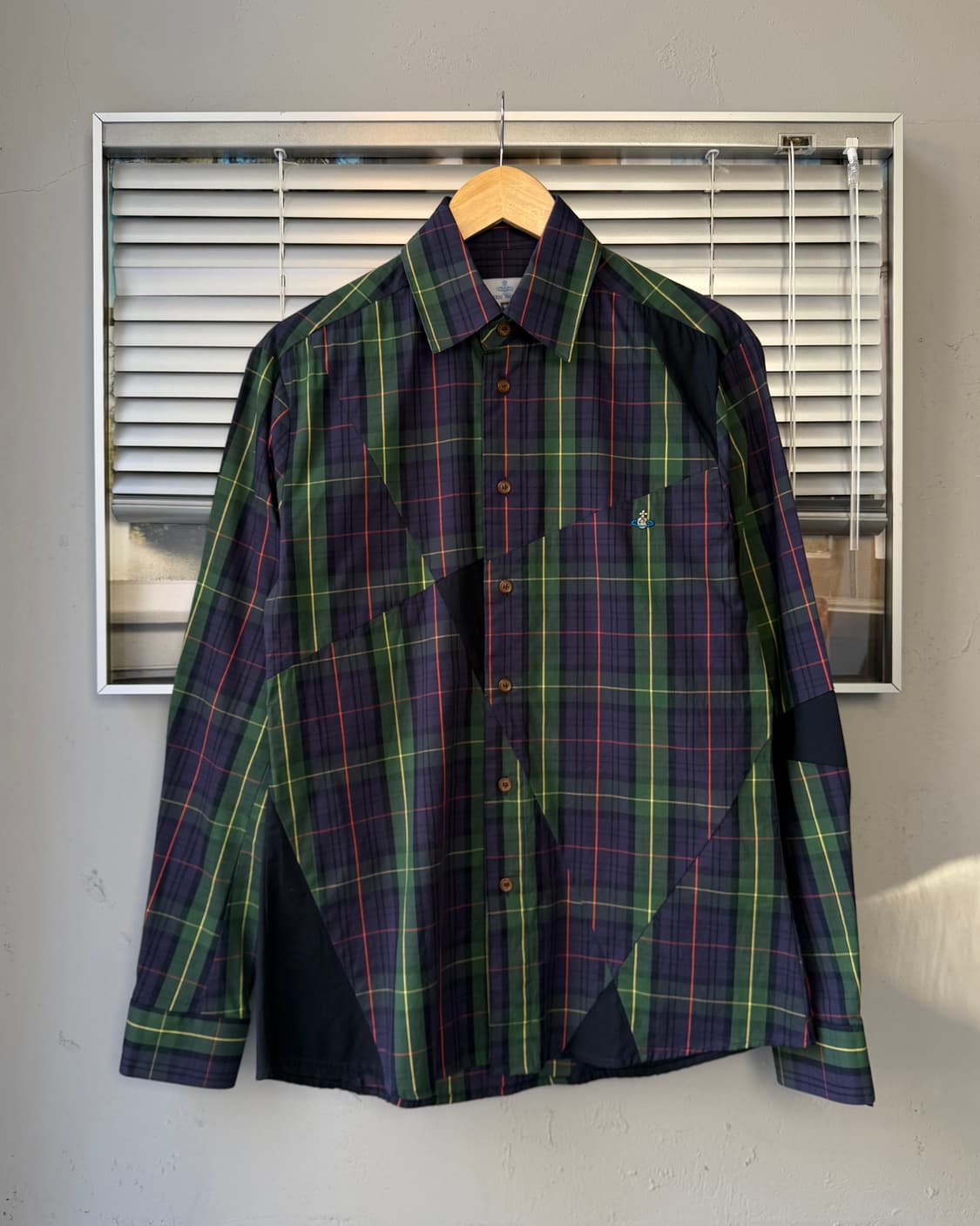 Vivienne Westwood man unbalanced 체크셔츠 상품이미지3