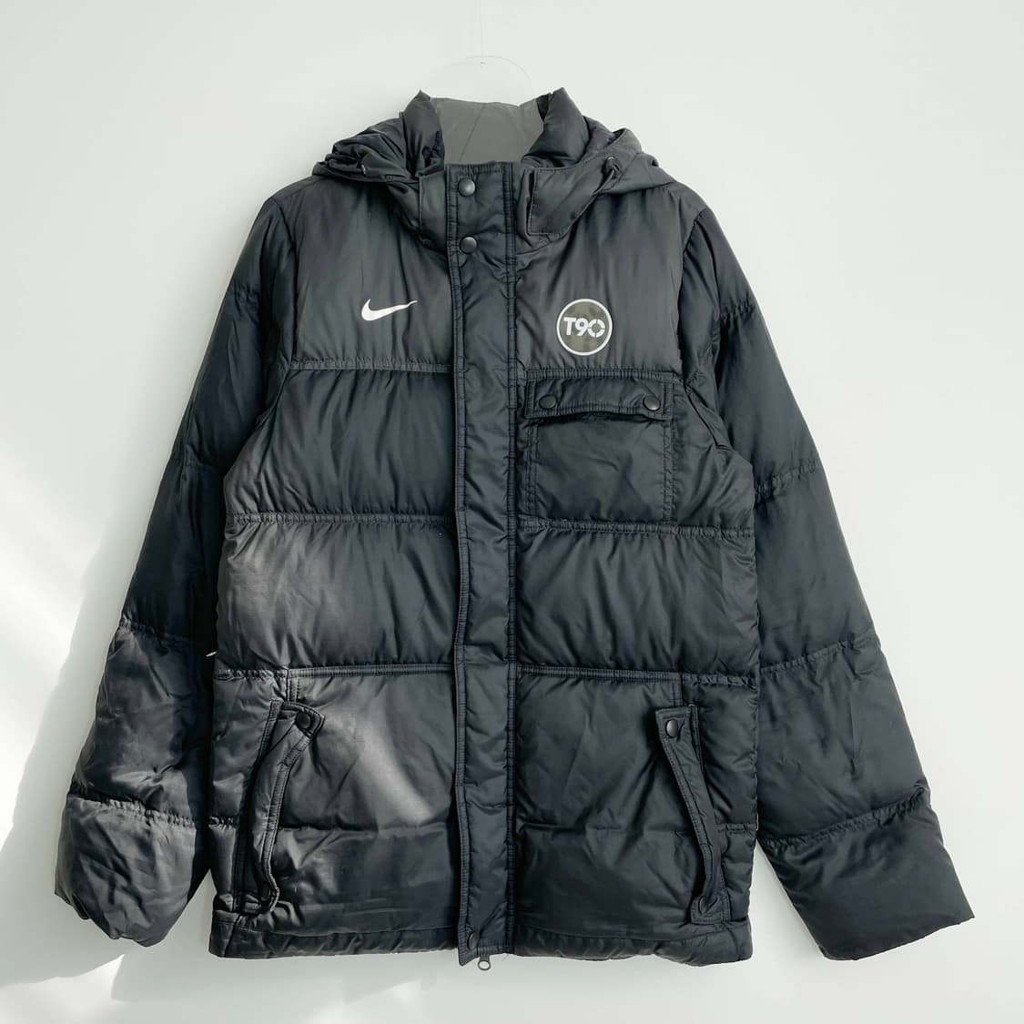 D2 나이키 T90 블랙 패딩 점퍼 S사이즈 상품이미지1