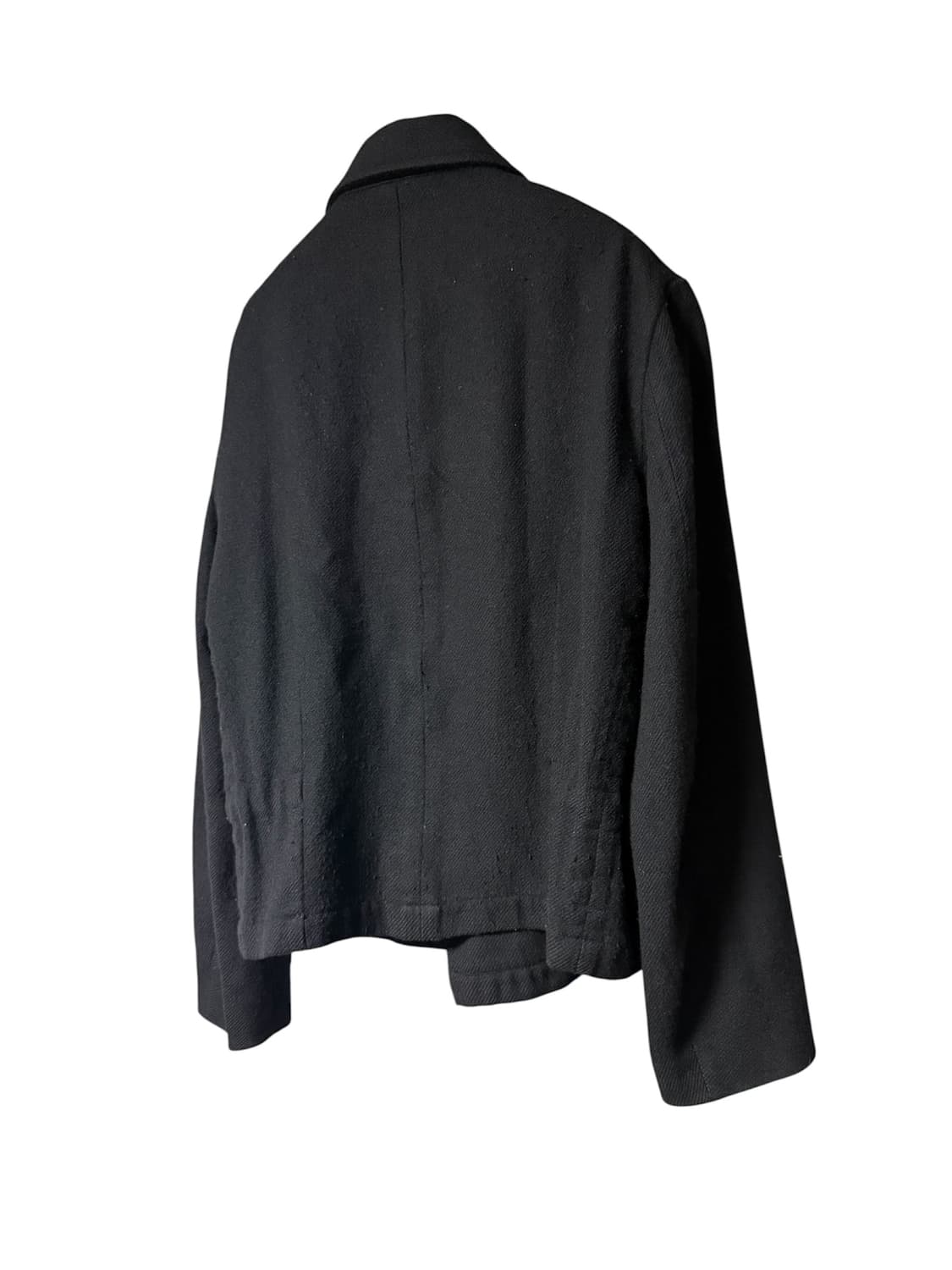 꼼데가르송 블랙 울 본디지 라이더 자켓 상품이미지3