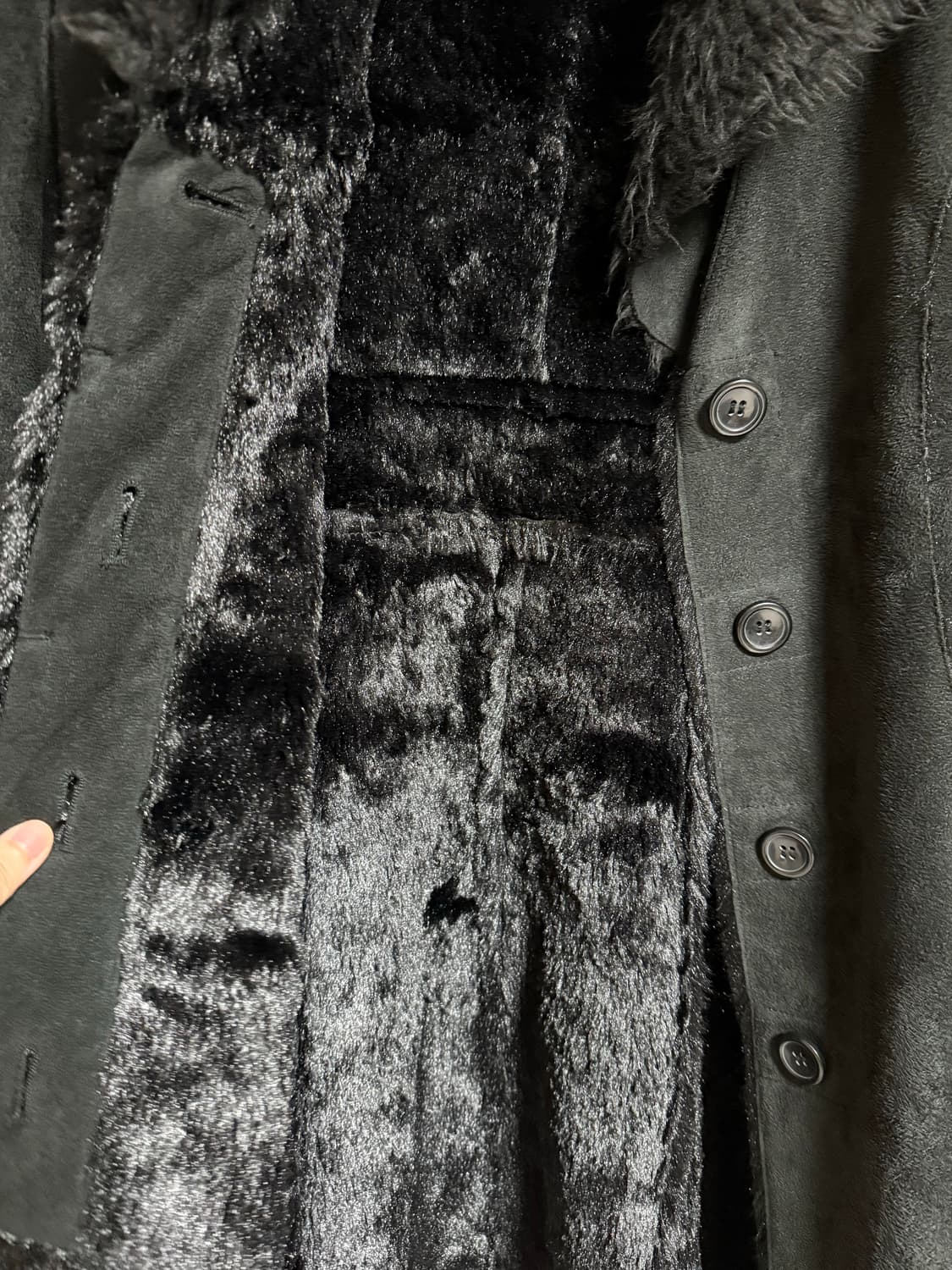 빈티지 롱 무스탕 코트 상품이미지3