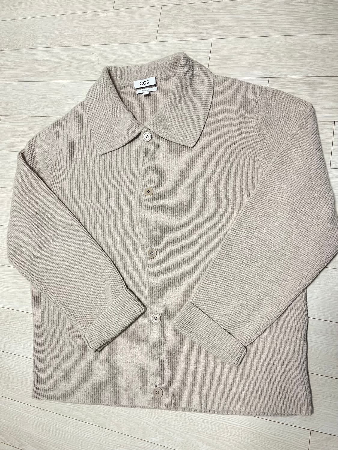 코스 COS 부클레 가디건 베이지 xl 상품이미지2