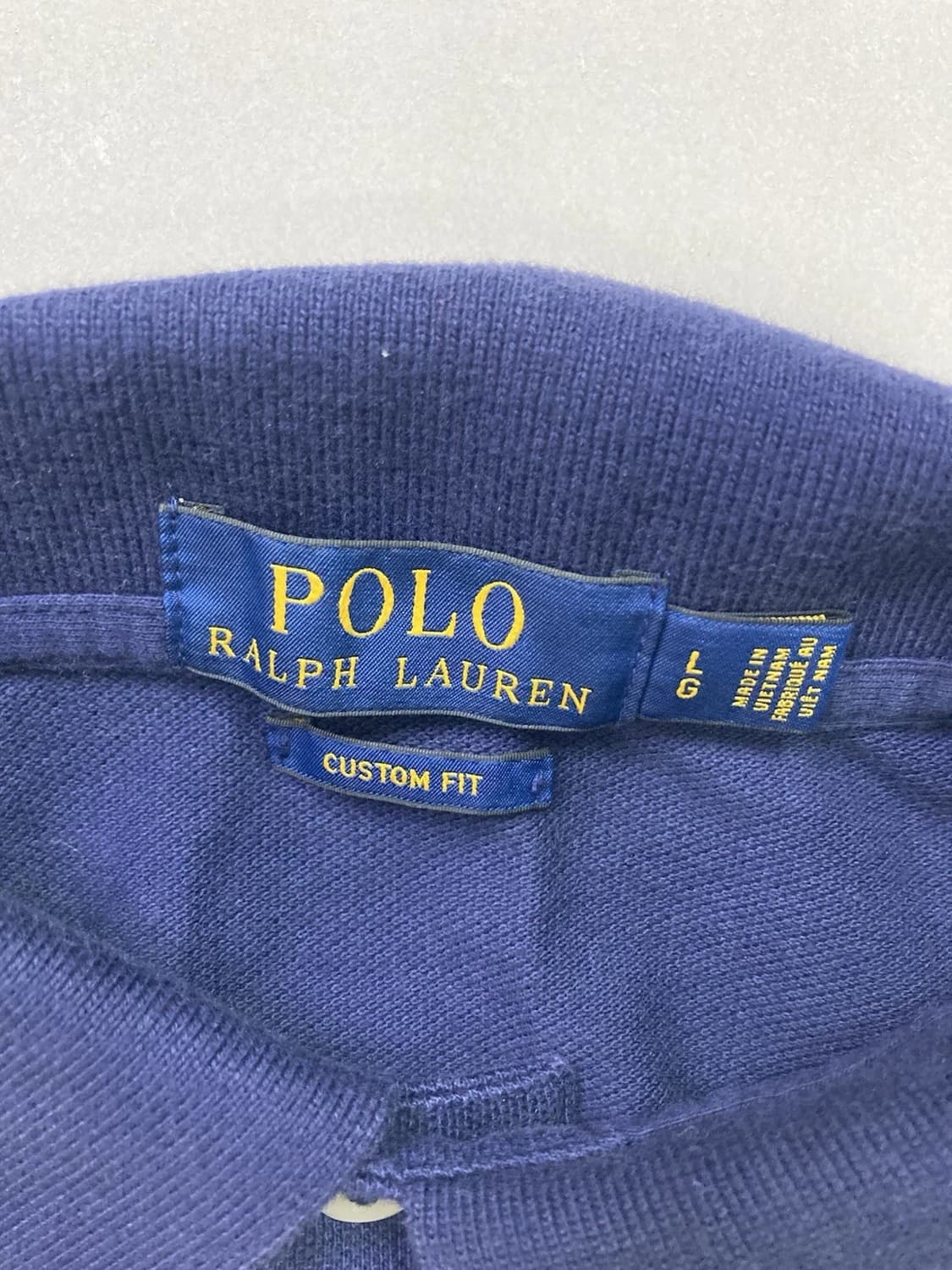 폴로 랄프로렌 빅포니 카라티 네이비 화이트 상품이미지3