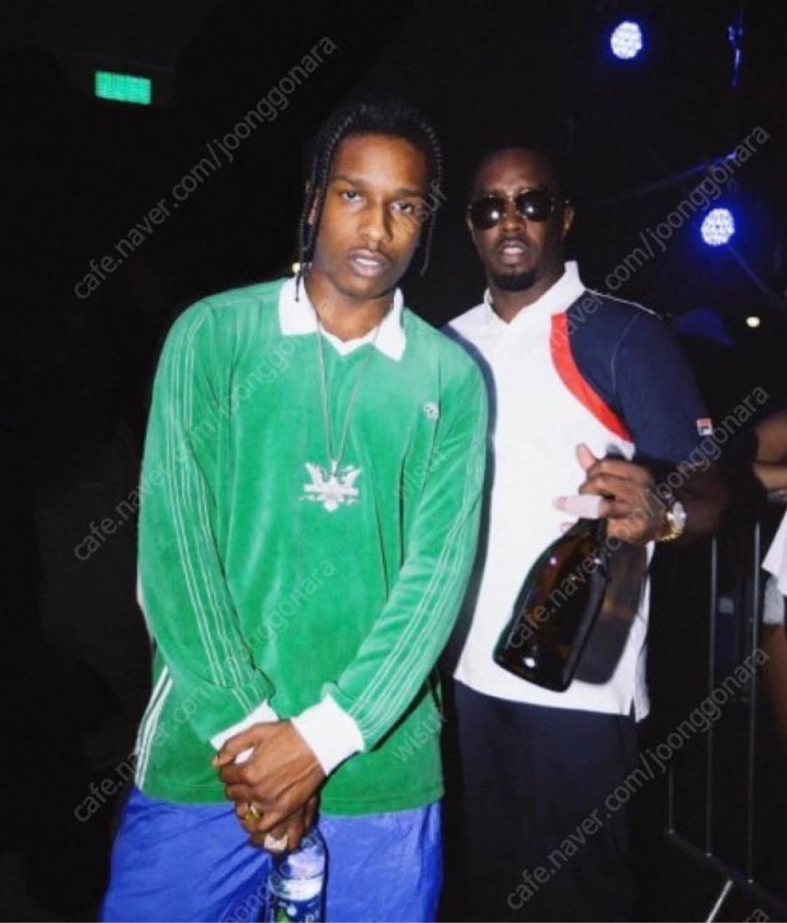 (XL, L 택1) 아디다스 x 알렉산더왕 벨루어 반팔 그린 상품이미지4